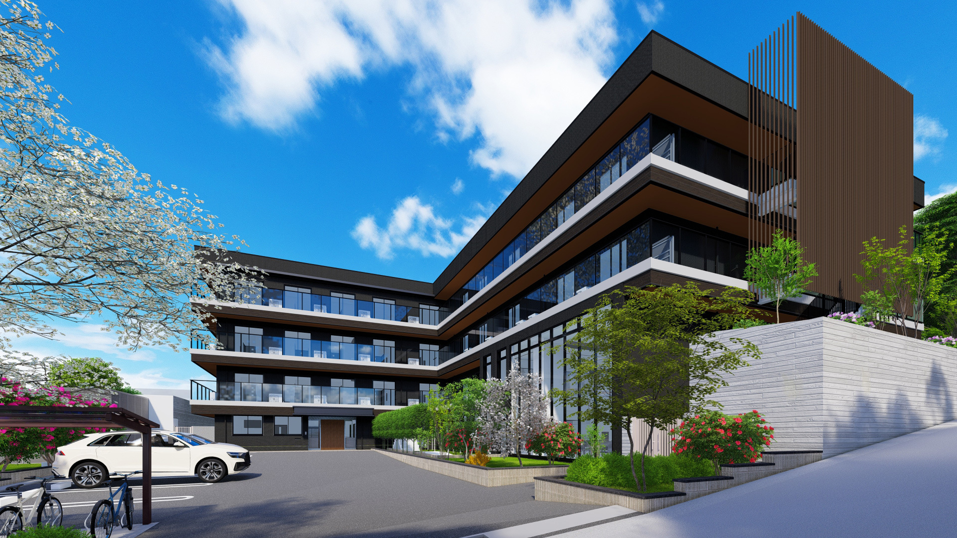 ニチイメゾン八事緑ヶ岡の建物外観